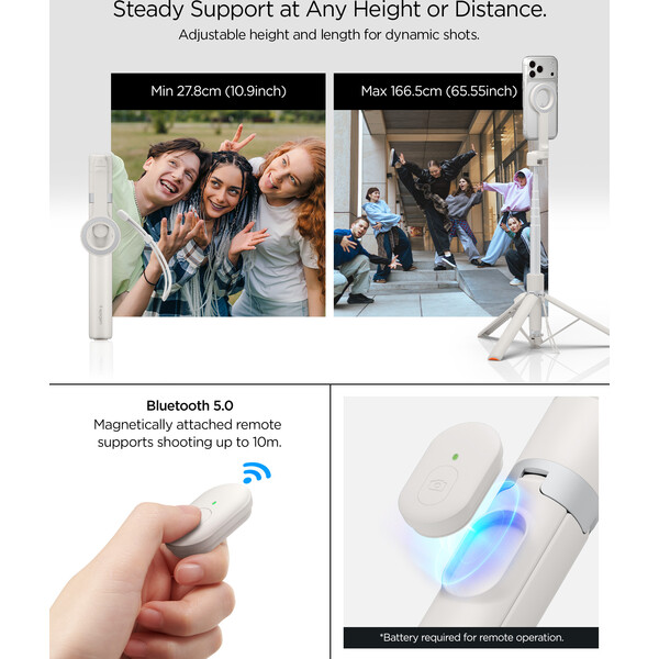 Spigen MagSafe Tripod Selfie tyč béžová - Držiaky - Obrázok aa0e4bf6e1784145b8d1de903c61443f