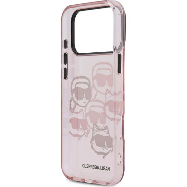 Karl Lagerfeld IML Multi K&CH Heads Zadný Kryt pre iPhone 17 Pro Max ružový - Puzdra - Obrázok aa33405b3f234126902f91a1ba602532