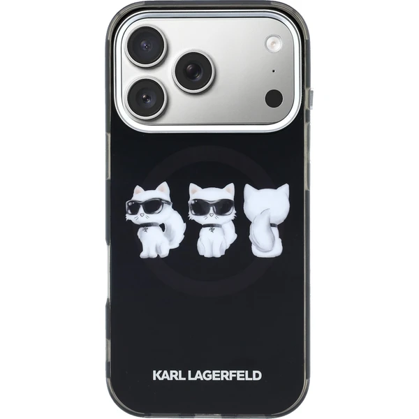 Karl Lagerfeld IML Choupette Trio Watercolor MagSafe kryt iPhone 17 Pro Max čierny - Puzdra - Obrázok aa62eaaf37b54e668cf03a95411355c5
