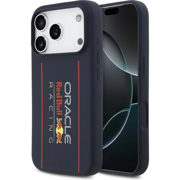 Oracle Red Bull Silicone Vertical Logo MagSafe kryt iPhone 17 Pro modrý - Puzdra - Hlavný obrázok