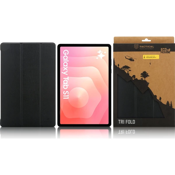 Tactical Book Tri Fold púzdro Samsung Galaxy TAB S11 čierne - Puzdra - Obrázok aa791d21bd044907bb55cbe26ea76d0a