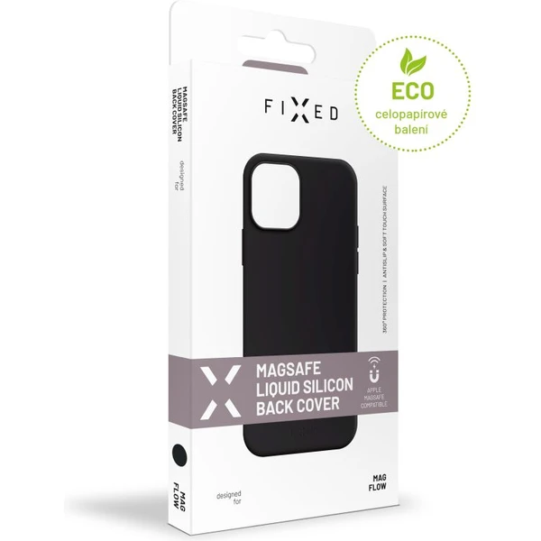 FIXED MagFlow silikónový kryt s MagSafe Apple iPhone 17e/16e čierny - Puzdra - Obrázok aa86ea463d62433f8b837ae070d11ca0