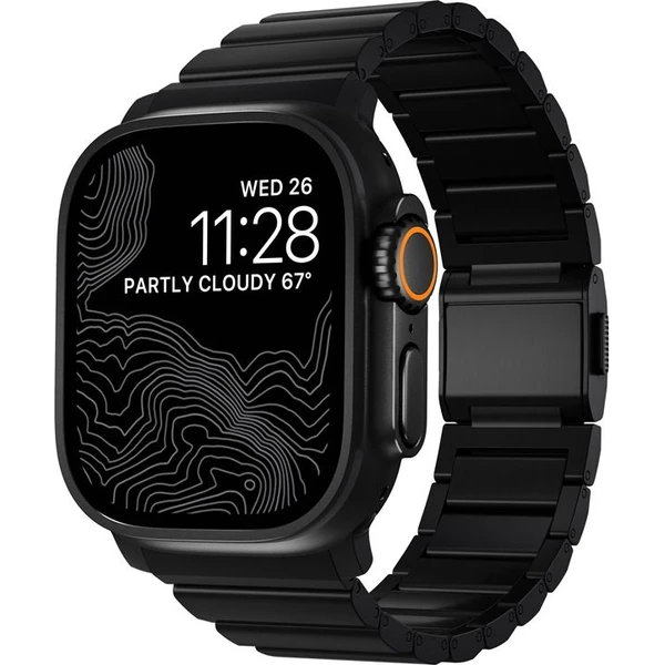 Nomad Titanium Band remienok Apple Watch 49/46/45/44/42 mm čierny - Remienky - Obrázok aaaf86aa373b499398487c0b464c122c
