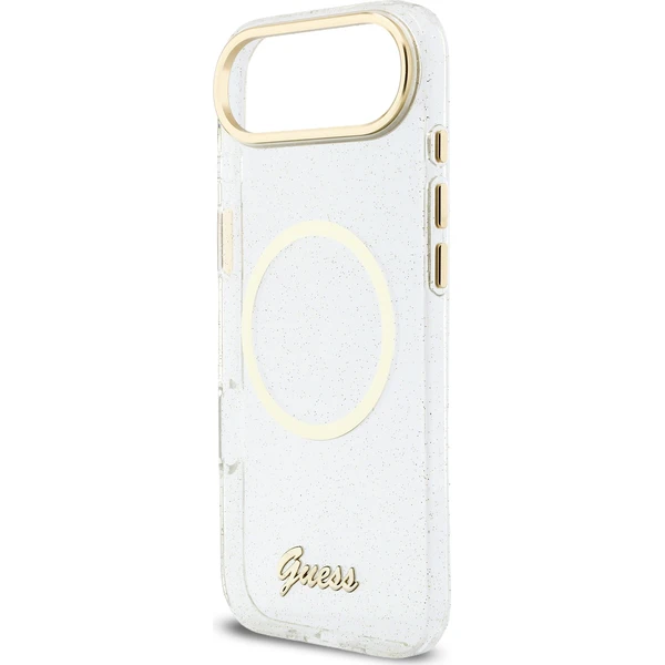 Guess IML Glitter Script Strap MagSafe kryt iPhone Air priehľadný - Puzdra - Obrázok aae05120d27149b2830a65f2515598d0
