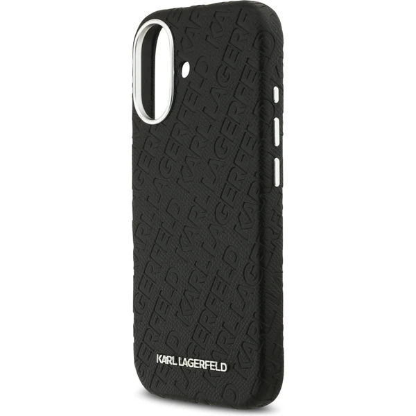 Karl Lagerfeld Grained PU Repeated Logo MagSafe kryt iPhone 17 čierny - Puzdra - Obrázok aafa8437a69041a4af41121d30c75b3e
