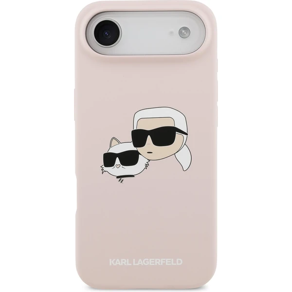 Karl Lagerfeld Liquid Silicone Double Heads MagSafe kryt iPhone Air ružový - Puzdra - Obrázok ab07c52d15ca4790bbe3585df36c4ca1