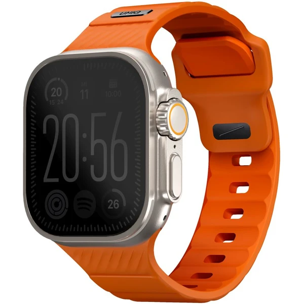 UNIQ Stride FKM Rubber vodeodolný remienok Apple Watch 49/45/44/42mm oranžový - Remienky - Hlavný obrázok