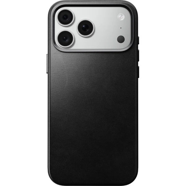 Nomad Traditional Leather (Horween) MagSafe kožený kryt iPhone 17 Pro Max/18 Pro Max Black - Puzdra - Obrázok ab141aabe56442c99263e3932272e678