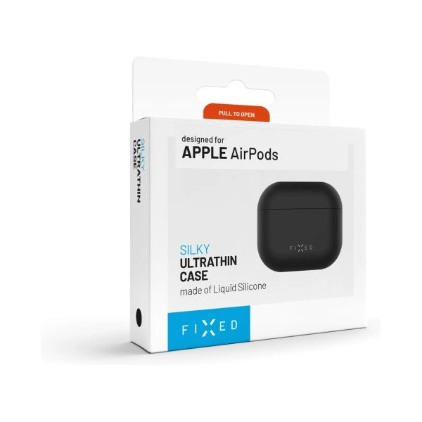 FIXED Silky silikónové púzdro pre Apple AirPods 4 čierne - Puzdra - Obrázok ab1efc32fe3145e2b3c2365001b60fbc