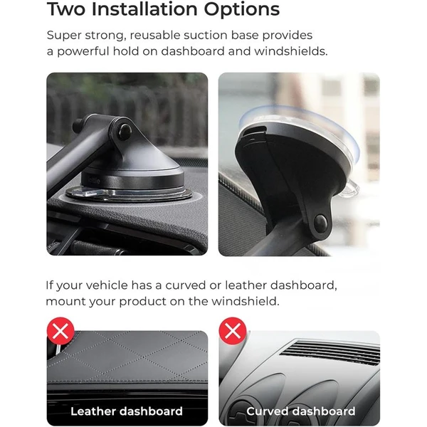 iOttie Velox MagSafe Qi2 Wireless Dash & Windshield Mount držiak do auta čierny - Držiaky - Obrázok ab38dc7ffcf3460a93013cc499470edc