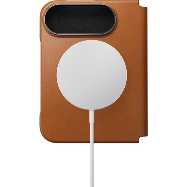 Nomad Traditional Leather Folio (Horween) MagSafe kožené puzdro iPhone 18 Fold sedlová hnedá - Puzdra - Obrázok ab5afb8f99954597a2a2bee9115afd8e