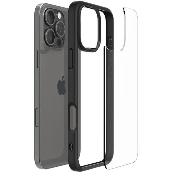 Spigen Crystal Hybrid kryt iPhone 16 Pro Max matte black - Puzdra - Obrázok ab5f7b2b622e47d0978c98029d7eab05