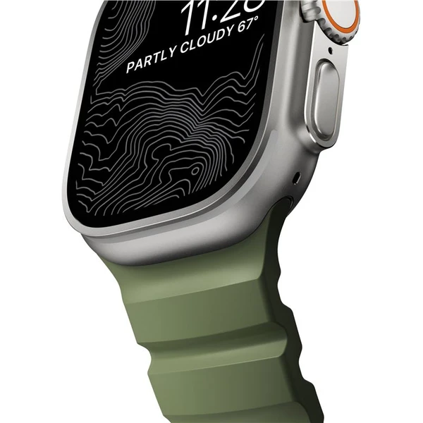 Nomad Rocky Point Band remienok Apple Watch 49/45/44/42mm strieborný/tmavo zelený - Remienky - Obrázok ab63ef74e37742e6b36fdd1b15d0ccb8