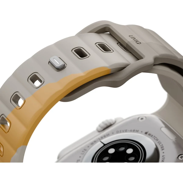 UNIQ Stride DE FKM remienok pre Apple Watch 49/46/45/44mm béžový/žltý - Remienky - Obrázok ab6e32a366b6477091c261f603a63e0d