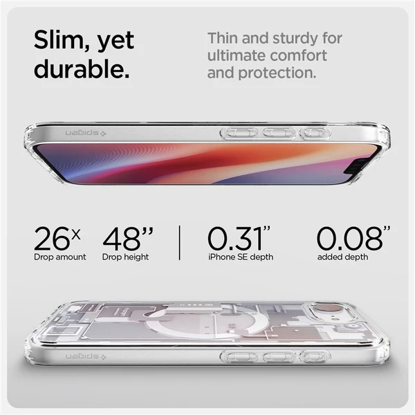 Spigen Ultra Hybrid MagSafe kryt iPhone 17e/16e zero one white - Puzdra - Obrázok ab81df7f2c4d42daa1b7909a0cf8e6cf