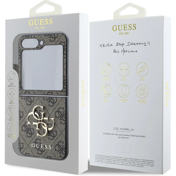 Guess PU 4G Metal Logo kryt Samsung Galaxy Z Flip 6 hnedý - Puzdra - Obrázok ab90cde6dfb84adb967edb8ed8a4a0b6