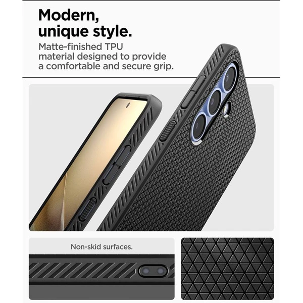 Spigen Liquid Air kryt Samsung Galaxy S25 čierny - Puzdra - Obrázok aba0452a0a4d472dbd493298a8f51f95