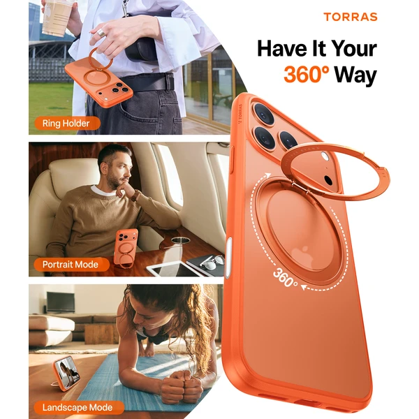 Torras Ostand Pro MagSafe kryt iPhone 17 Pro energy orange - Puzdra - Obrázok abd8d2ff319840128204ced20ff406c8