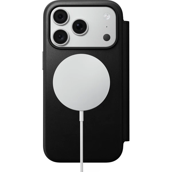 Nomad Modern Leather Folio MagSafe kožené puzdro iPhone 17 Pro/18 Pro Black - Puzdra - Obrázok ac06facc13604485bc607d512e194340