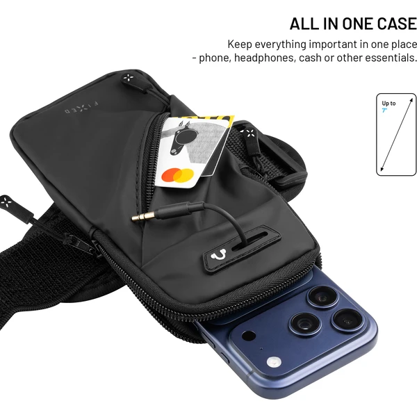 FIXED Armbag športové púzdro na ruku pre smartfóny až do 7" čierne - Puzdra - Obrázok ac170206f93b48879046f03d225fb151