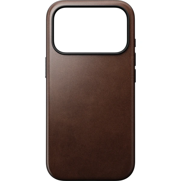 Nomad Modern Leather (Horween) MagSafe kožený kryt iPhone 17 Pro/18 Pro Rustic Brown - Puzdra - Obrázok ac22e8b7992f4379817da2623e575bb9