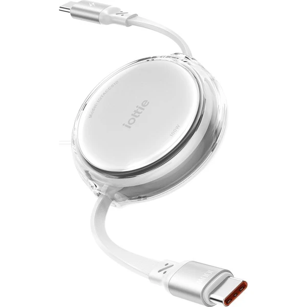 iOttie 100W Retractable samonavíjacie USB-C káble (2 ks) biele - Káble a redukcie - Obrázok ac44482e8e5d4447a587415f50644f9b