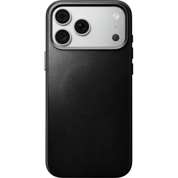 Nomad Traditional Leather (Horween) MagSafe kožený kryt iPhone 17 Pro Max/18 Pro Max Black - Puzdra - Obrázok ac47f01681084fa49009d06d985ef776