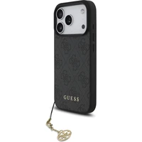 Guess 4G Charm kryt iPhone 17 Pro sivý - Puzdra