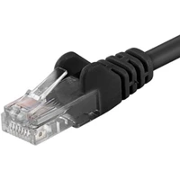 PremiumCord RJ45/RJ45 Cat6 UTP patch kábel 15m čierny - Káble a redukcie