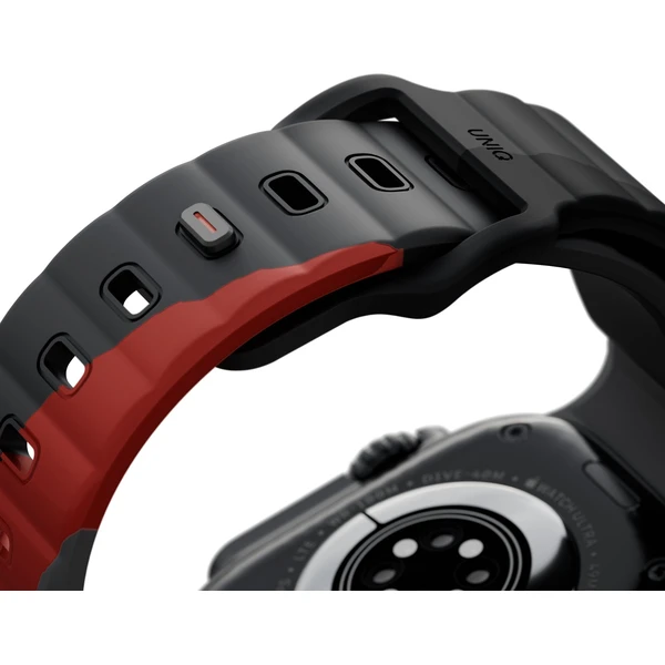 UNIQ Stride DE FKM remienok pre Apple Watch 49/46/45/44mm sivý/červený - Remienky - Obrázok ac744444f353420388a8815058e3b06b