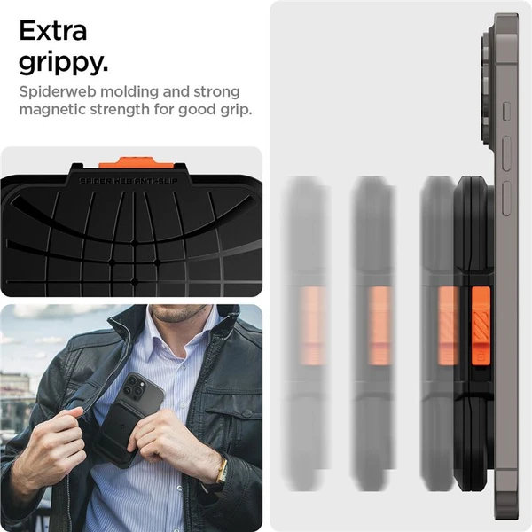 Spigen Lock Fit MagSafe Wallet peňaženka čierna - Peňaženky - Obrázok ac8ad55613e44b49bff7668002cfd0a1