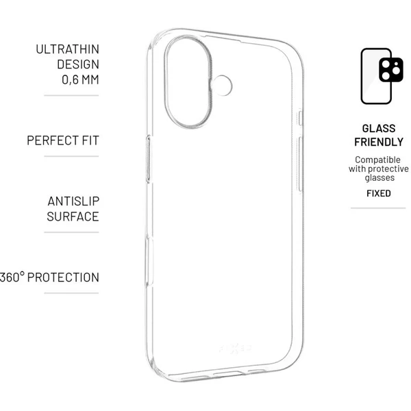 FIXED Story Slim TPU kryt Apple iPhone 17, 0,6 mm číry - Puzdra - Obrázok ac94ea50d6414dae801fdbefbb2492b2