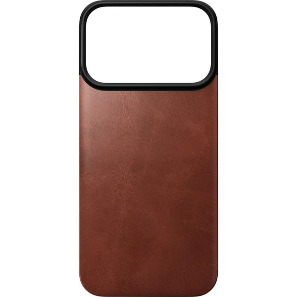 Nomad Magnetic Leather Back (Horween) MagSafe kožený kryt iPhone 17 Pro/18 Pro Olde Dublin - Puzdra - Obrázok ac97e72c8a1f47cb80ac6686efa5fdc8