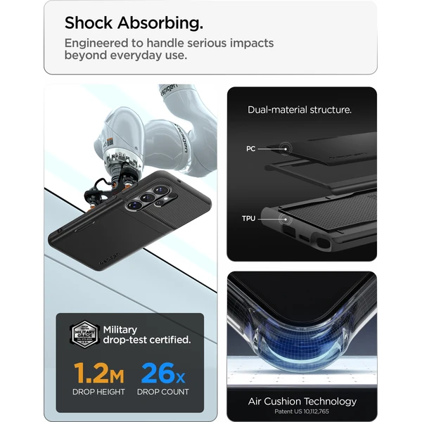 Spigen Slim Armor CS kryt Samsung Galaxy S26 Ultra čierny - Puzdra - Obrázok acb5f10d225a4b759b29c3385623657b