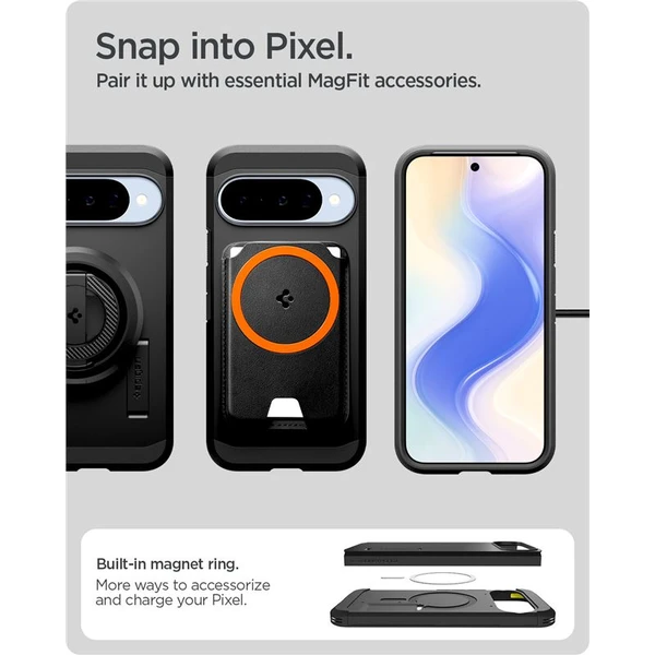 Spigen Tough Armor MagSafe kryt Google Pixel 10/10 Pro čierny - Puzdra - Obrázok acb7a3b5983142649a4d07455538427f