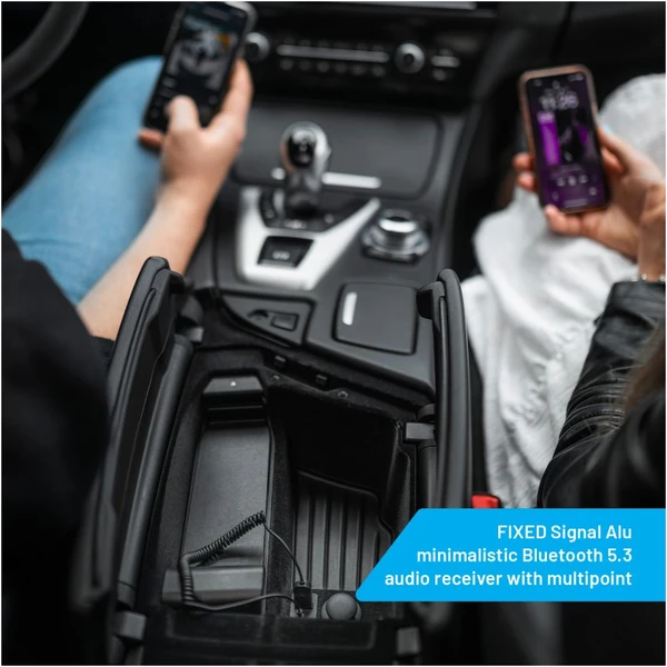 FIXED Signal Alu Bluetooth audio prijímač so zabudovaným mikrofónom sivý - Sieťové karty - Obrázok acc29b3b370049c4afbdbd92b6c90360