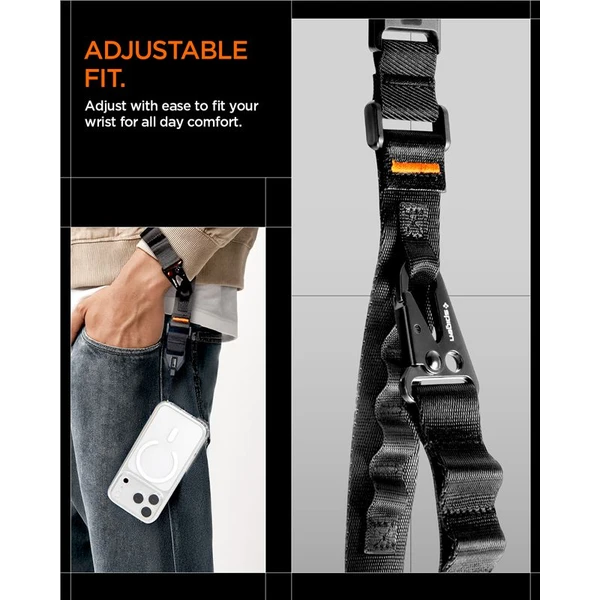 Spigen Universal Wrist Lanyard Strap DA30S univerzálny popruh čierny - Popruhy a crossbody - Obrázok acc710e2fd974a6d9ef45d171f0967b7