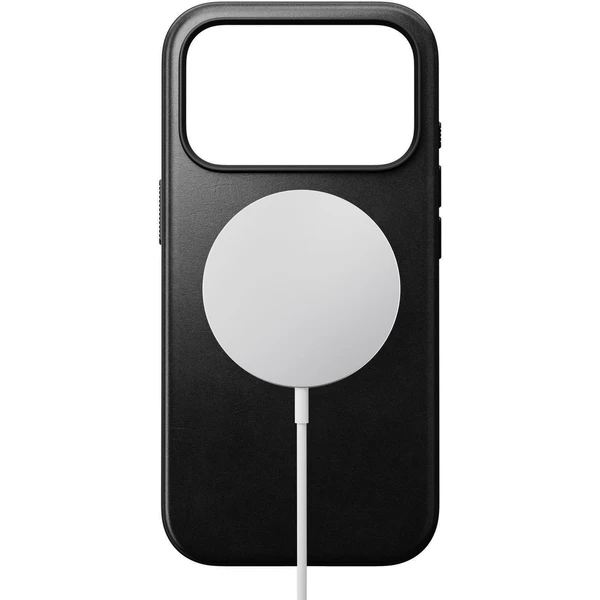Nomad Modern Leather (Horween) MagSafe kožený kryt iPhone 18 Pro Black - Puzdra - Obrázok ad0c0b67edc044b19ca9d36c5a2158fa