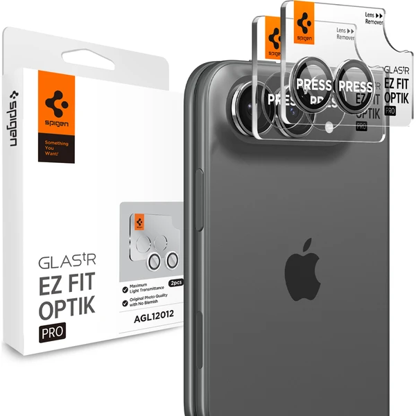 Spigen Glass tR EZ Fit Optik Pro 2 Pack sada skiel iPhone 18 Fold biela - Ochranné fólie a sklo - Hlavný obrázok