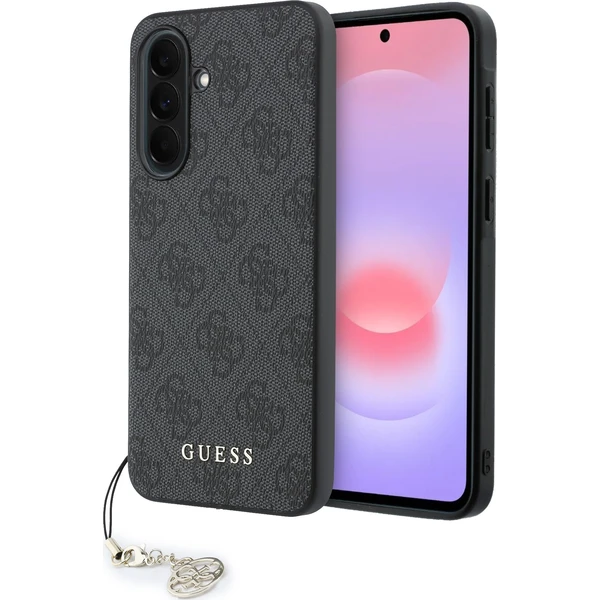 Guess 4G Charm kryt Samsung Galaxy A37 čierny - Puzdra - Hlavný obrázok