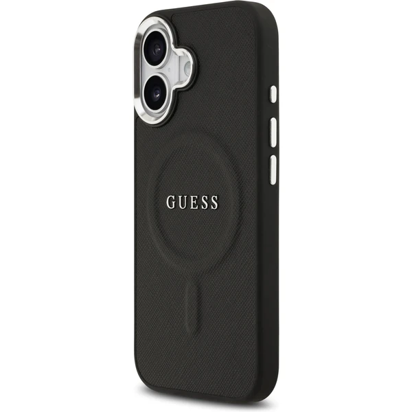 Guess PU Saffiano MagSafe kryt iPhone 17 čierny - Puzdra - Obrázok ad1f265a33294bfba5dee6492b27a275