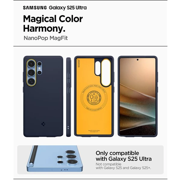 Spigen Nano Pop MagSafe kryt Samsung Galaxy S25 Ultra námorne modrý - Puzdra - Obrázok ad338ec0cae34a8d9545e1fdcdfbf7fb