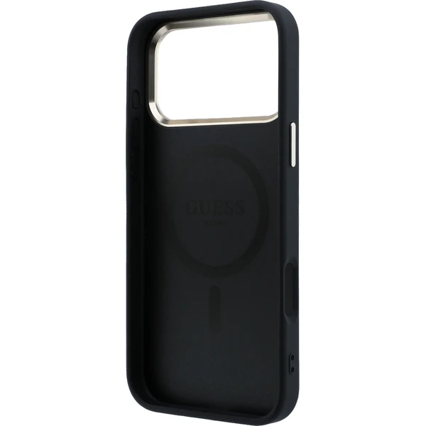 Guess PU Leather 4G Gold Frame MagSafe Zadný kryt pre iPhone 18 Pro Max Black - Puzdra - Obrázok ad34b82215ac4e08a2d09fa9b4bd0b77