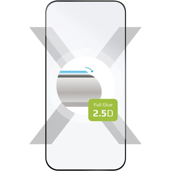 FIXED 2,5D Full-Cover tvrdené sklo Apple iPhone 16 Pro čierne - Ochranné fólie a sklo - Hlavný obrázok