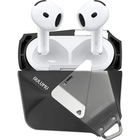 Aulumu A29 Geometric Case púzdro AirPods 4 Black - Puzdra