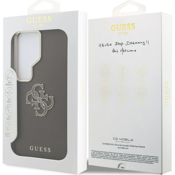 Guess PU 4G Resin Metal Logo kryt Samsung Galaxy S26 Ultra hnedý - Puzdra - Obrázok ad58319e41b5449da58e36cce783745c