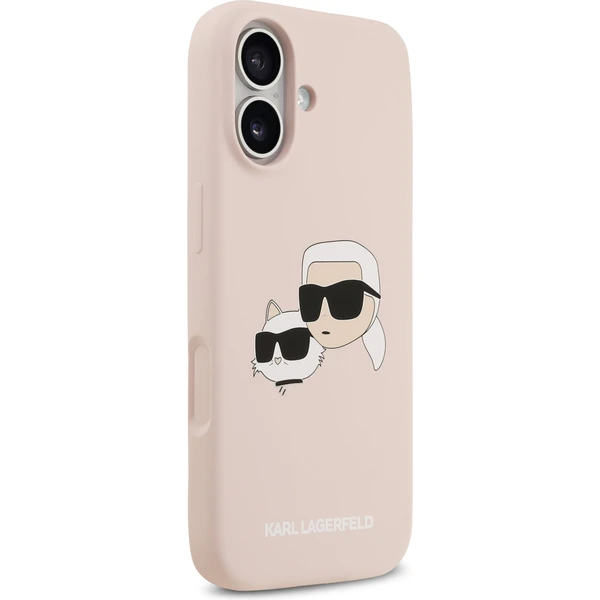 Karl Lagerfeld Liquid Silicone Double Heads MagSafe kryt iPhone 17 ružový - Puzdra - Obrázok ad587208434a4b40a7a78532ccb6c8bc