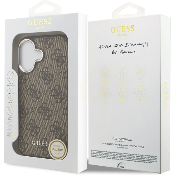 Guess 4G MagSafe kryt iPhone 17 hnedý - Puzdra - Obrázok ad59220764f3475fa0affd337da49886