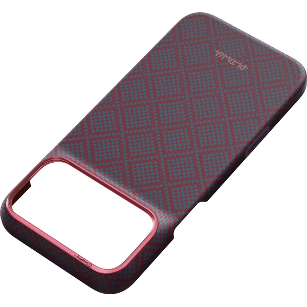 Pitaka Edge Case Argyle MagSafe kryt iPhone 18 Pro Max Blue's Red - Puzdra - Obrázok ad89f85e922f4c85a0bd1af90bf858d0