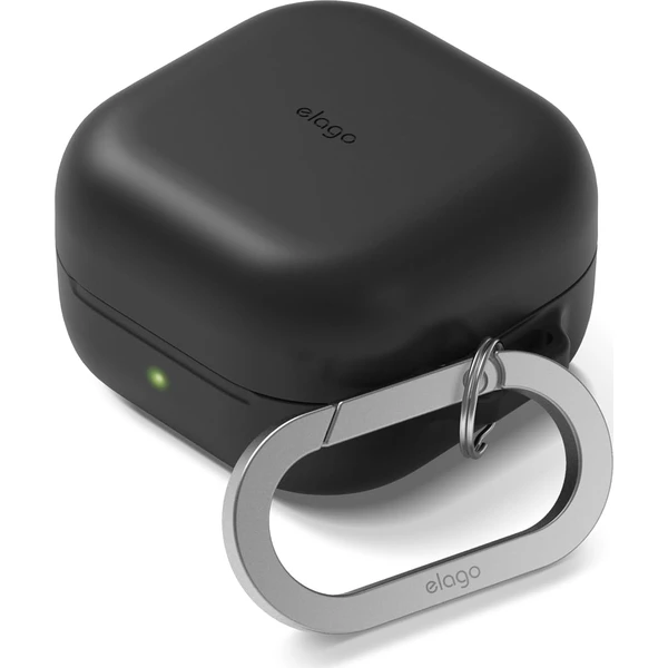ELAGO Silicone Hang Case pouzdro pro Samsung Galaxy Buds4/Buds4 Pro černé - Puzdra - Hlavný obrázok